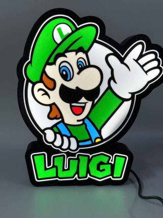 Luigi Character LED Desktop Lamp - Lichtbak - Hars, Spelcomputers en Games, Spelcomputers | Overige Accessoires