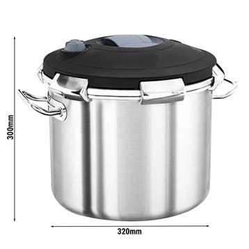 GGM Gastro | Snelkookpan -  Ø 320mm - Hoogte: 300mm - incl., Verzenden, Nieuw