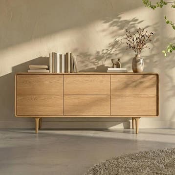 *WOONWINKEL* Eiken Dressoir Met Ronde Hoeken, Huis en Inrichting, Verzenden, Nieuw