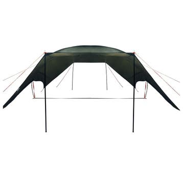 vidaXL Camping Tarp Waterbestendig Legergroen 695 x 580 x, Verzenden, Nieuw, Tot en met 2
