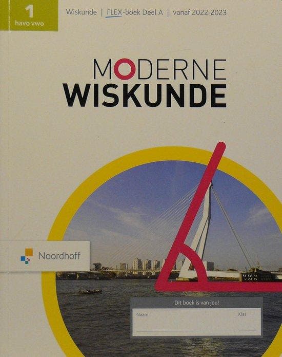 Moderne Wiskunde 13e ed havo/vwo 1 FLEX leerboek a, Boeken, Wetenschap, Gelezen, Verzenden