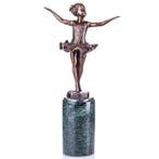 Figuur - Art Deco Bronzefigur Ballerina nach F.Preiss 32CM -, Antiek en Kunst