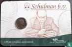 Nederland 5 cent (coincard) 140 jaar Schulman, Verzenden, 5 cent, Losse munt, Goud