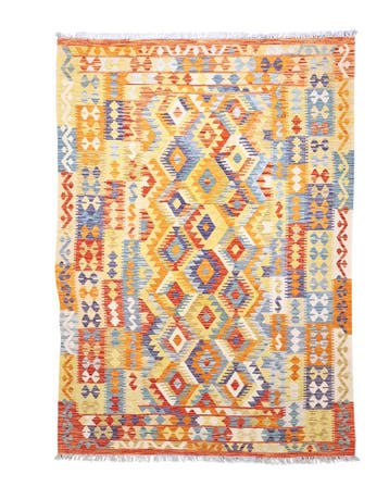 Tribal Kelim Afganistan 250x180 wollen vloerkleed handgeweve, 150 tot 200 cm, 200 cm of meer, Ophalen of Verzenden, Zo goed als nieuw