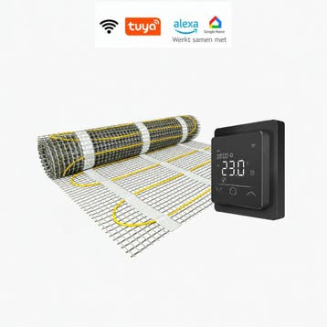 Elektrische vloerverwarming met WiFi thermostaat Helios 620, Thermostaat, Minder dan 30 cm, Hoog rendement (Hr), Nieuw