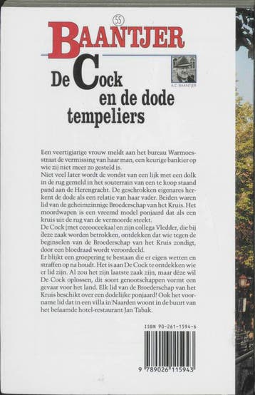 De Cock en de dode tempeliers / Baantjer / 55 9789026115943, Verzenden, Gelezen, A.C. Baantjer