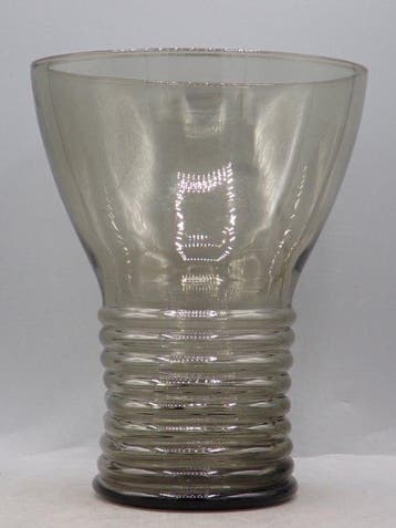 Glasfabriek Leerdam - A.D. Copier - Vaas - Glas - Ribbelvaas