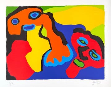 Karel Appel (1921-2006) - Tête dansante
