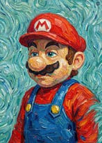 Kleury.art - Mario Van Gogh by Kleury.art (1/5), Nieuw
