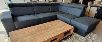 Loungebank Raalte - loungebanken - Grijs, Nieuw, Stof