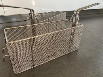 RVS frituurmanden / manden voor frituur / friteuse / bakwand, Ophalen, Nieuw in verpakking, Fornuis, Frituur en Grillen
