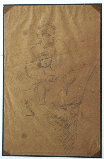 Napoleone Grady (1860-1949) - Natività, Antiek en Kunst