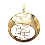Grote gouden fantasie hanger (Hanger of bedel), Ophalen of Verzenden, Gebruikt, Goud, Overige merken