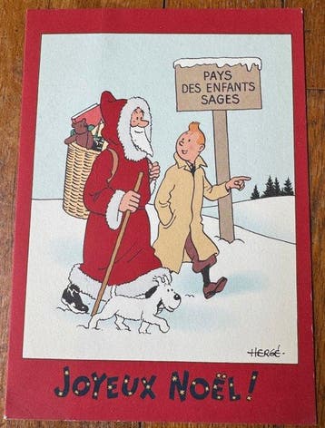 Tintin - 1 Various merchandise objects - Carte de vœux 1998, Nieuw