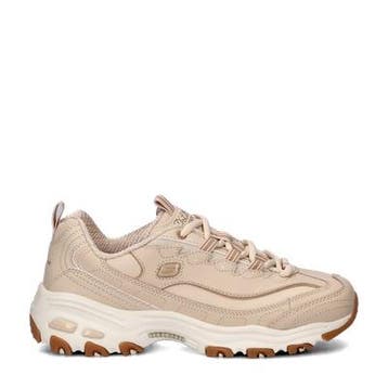 Skechers DLites lage sneakers voor dames in het Beige, Skechers, Verzenden, Beige, Nieuw