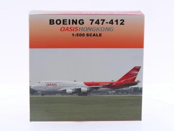 Schaal 1:500 NetModels BLFB500 Oasis Hong Kong Boeing 747..., Ophalen of Verzenden, Gebruikt