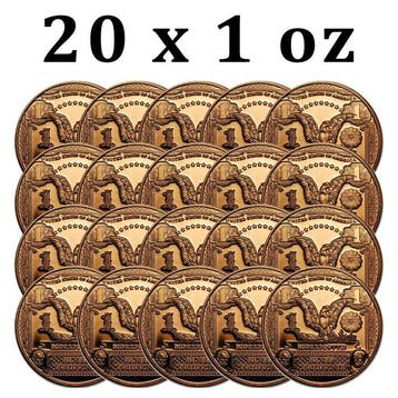 Verenigde Staten. 20 x 1 oz $1 Banknote Eagle 999 Fine