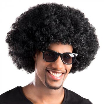 Pruik Afro zwart, Ophalen of Verzenden, Nieuw