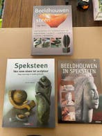 3 Handboeken - Beeldhouwen in Steen en Speksteen - NIEUW, Verzenden, Zo goed als nieuw