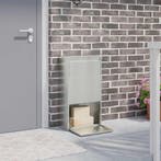 vidaXL Pakket inwerp box Zilver 44 x 22 x 82 cm, Verzenden, Nieuw