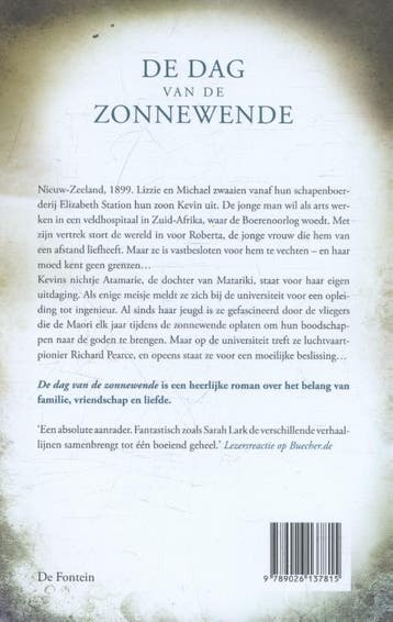 De dag van de zonnewende / Nieuw-Zeeland: Elizabeth Station, Verzenden, Gelezen, Sarah Lark