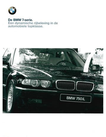 2000 BMW 7 SERIE BROCHURE NEDERLANDS, Nieuw, BMW, Author