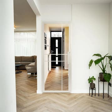 Stalen Binnendeur Wit 6 Vlaks Moderne look Luxe design, Minder dan 80 cm, Binnendeur, Nieuw, Metaal