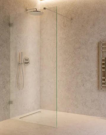 Inloop douchewand 90 x 200 cm x 8 mm nano glas chroom, Doe-het-zelf en Verbouw, Sanitair, Ophalen of Verzenden, Nieuw, Chroom
