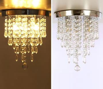 Moderne Kristallen Plafondlamp – Flush Mount met G9, 25 cm, Huis en Inrichting, Lampen | Hanglampen, Verzenden, Nieuw