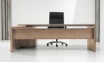 Executive V2  hoekbureau, 230x172cm, midden eiken, Overige plaatsen, Ophalen of Verzenden, Nieuw in verpakking, Bureau