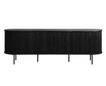 TV meubel Nola eikenhout 180 cm - Zwart, Ophalen of Verzenden, Nieuw