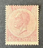 België 1865 - COB 20 CV 690 - 40c Pale Rose, Gestempeld