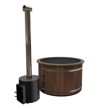Welltub - Hottub Exclusive 1800 Thermowood met externe, Tuin en Terras, Verzenden, Nieuw
