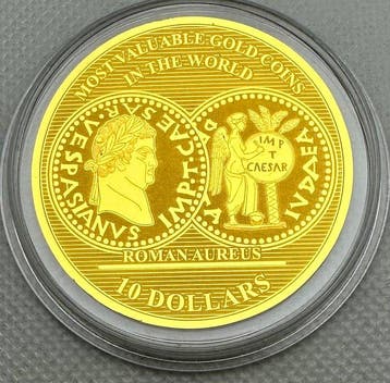 Salomonseilanden. 2018 Roman Aureus, oro 1/100 Oz (.999)