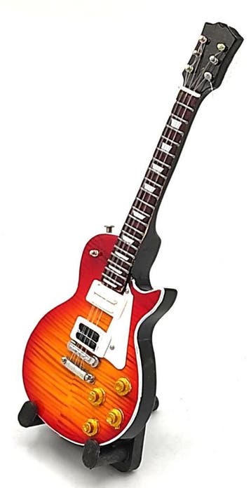 Baby miniatuur replica Gibson gitaar 15cm JPage Led Zeppelin, Ophalen of Verzenden, Nieuw, Kleding