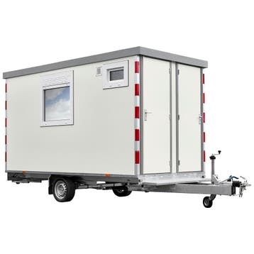 Harmsen Schaftwagen met berging en toilet - 4 meter, Ophalen of Verzenden