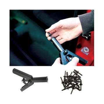 Popnageltang kunststof met 40 kunststof popnagels, Auto diversen, Verzenden, Nieuw