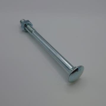 Slotbout met moer M8x100 verzinkt (100st), Ophalen of Verzenden, Nieuw