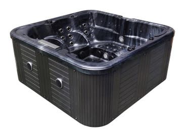 Outdoor Spa Vonato Flavina Zwart bad, zwarte skirts, Nieuw