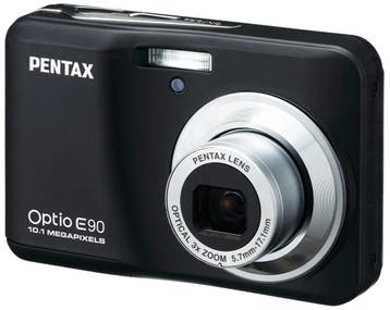 Pentax Optio E90 Digitale Compact Camera - Zwart (In doos), Verzenden, Zo goed als nieuw