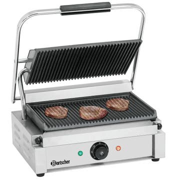 Bartscher Paninigrill 1R | Geribbeld | Grillplaten Gietijzer, Ophalen of Verzenden, Nieuw in verpakking