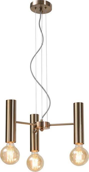 its about RoMi - Cannes - Kroonluchter 3-arms - Goud, Huis en Inrichting, Lampen | Hanglampen, Verzenden, Nieuw