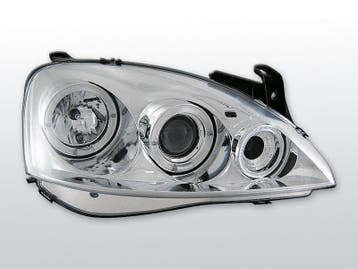 Koplampen Angel Eyes | geschikt voor Opel Corsa C 2000-2006, Verzenden, Nieuw, Opel