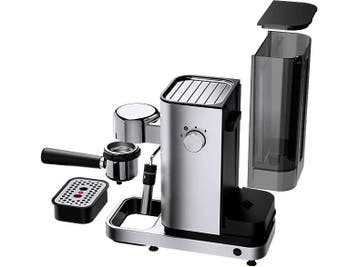 Wmf -   Lumero - Pistonmachine Zwart, Verzenden, Nieuw, Combi, Gemalen koffie