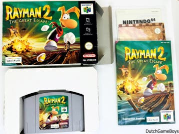 Nintendo 64 / N64 - Rayman 2 - The Great Escape + Map - EUR, Verzenden, Gebruikt