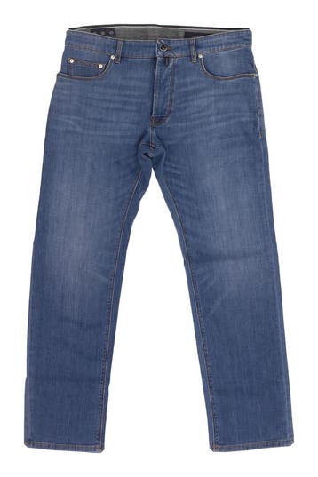 Pierre Cardin Broek in maat W34 L34 Blauw, Verzenden, Gedragen, Blauw, Pierre Cardin