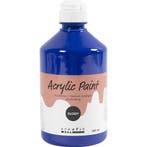 Acrylverf Glossy, blauw, 500 ml/ 1 fles, Hobby en Vrije tijd, Nieuw
