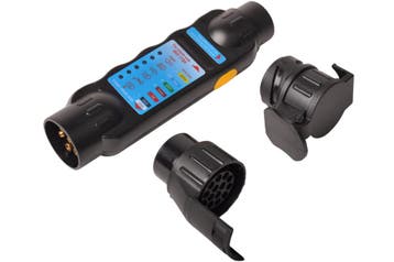 Stekkertester 7/13 polig met 2 adapters, Auto diversen, Aanhangwagen-onderdelen, Ophalen of Verzenden, Nieuw