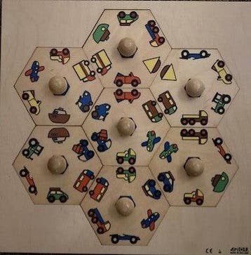 Rolf Inlegpuzzel Carrousel Vervoer (7 stukken), Verzenden, Nieuw