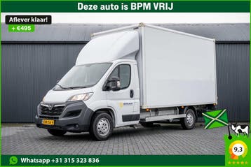 Opel Movano **2.2 D | 3-Zits | Bakwagen met Laadklep en zijd, Stof, Gebruikt, Wit, Onderhoudsboekje